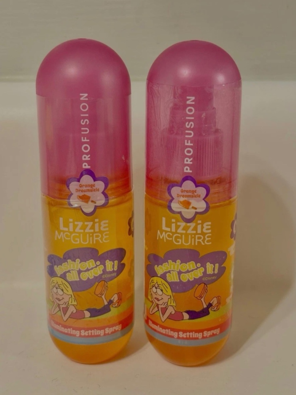 Lizzie McGuire Profusion Orange Dreamsicle Illuminating Setting Spray Duo Y2K